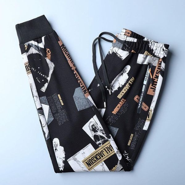 european and american autumn winter thick men's casual fashion slim-fit small feet printed sports trousers kg-84, Black;blue
european and american autumn winter thick men's casual fashion slim-fit small feet printed sports trousers kg-84, Black;blue