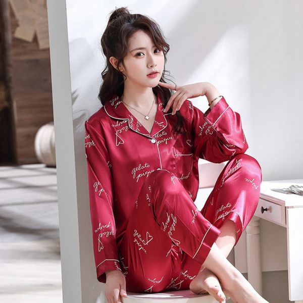 lovers winter pajamas couples silk sleepwear soft pyjama sets nightgown women pajama sets long sleeve men lounge pijamas q1216, Black;white
lovers winter pajamas couples silk sleepwear soft pyjama sets nightgown women pajama sets long sleeve men lounge pijamas q1216, Black;white
