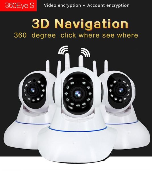 360eyes dual antenna panoramic camera full view 3d navigation wireless wifi mobile phone remote monitoring camera
360eyes dual antenna panoramic camera full view 3d navigation wireless wifi mobile phone remote monitoring camera
