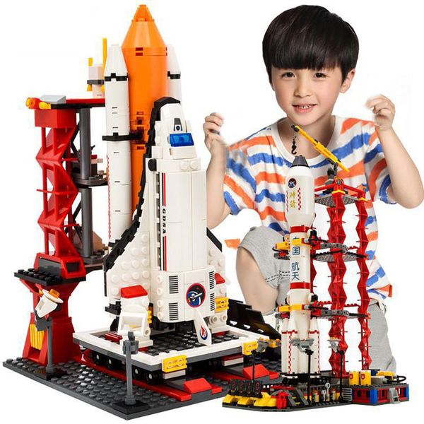 qwz city spaceport space shuttle launch center building blocks bricks educational kids toys for children christmas gifts 
qwz city spaceport space shuttle launch center building blocks bricks educational kids toys for children christmas gifts