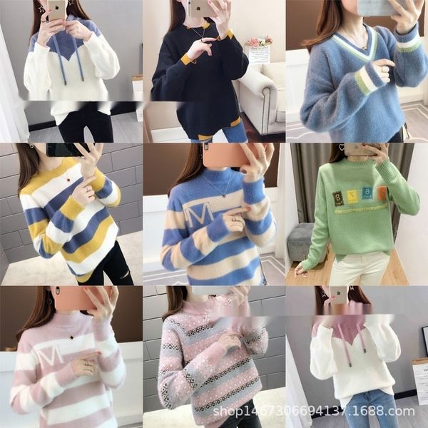 9itsl 2020 autumn and pulloversweater new miscellaneous semi-turtleneck mink korean women's knitted bottoming pullover winter pullover, White;black
9itsl 2020 autumn and pulloversweater new miscellaneous semi-turtleneck mink korean women's knitted bottoming pullover winter pullover, White;black