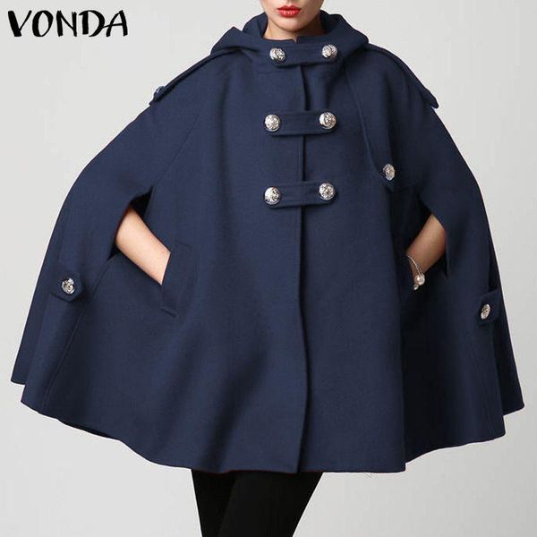 women's jackets stylish winter women hooded coats femme casual button up cloak capes overcoats 2021 female outerwear plus size, Black;brown
women's jackets stylish winter women hooded coats femme casual button up cloak capes overcoats 2021 female outerwear plus size, Black;brown
