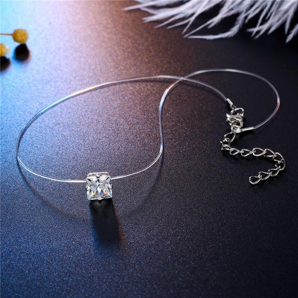 pendant necklaces 1 pcs invisible simple brightly colorful pearl zircon heart circle necklace clavicular chain for women jewelry n22-t2, Silver
pendant necklaces 1 pcs invisible simple brightly colorful pearl zircon heart circle necklace clavicular chain for women jewelry n22-t2, Silver