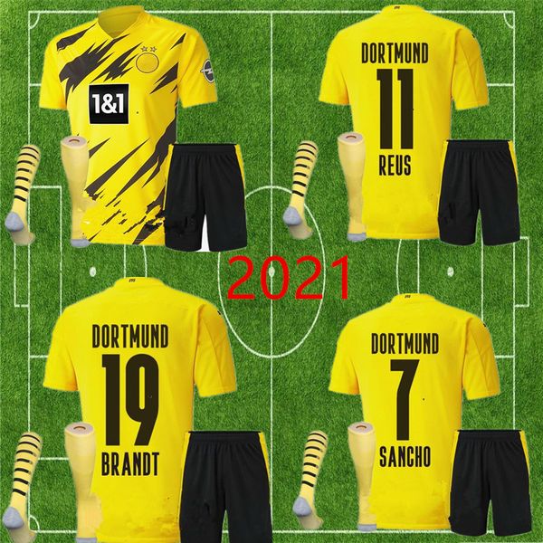 kit +socks yellow soccer jersey 9 haaland home 20 21 #7 sancho #11 reus dortmund football shirt customized with shorts, Black
kit +socks yellow soccer jersey 9 haaland home 20 21 #7 sancho #11 reus dortmund football shirt customized with shorts, Black