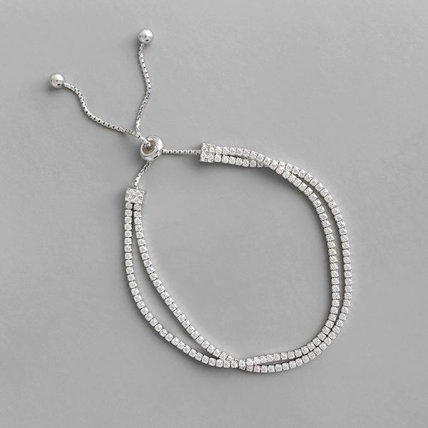 flyleaf 925 sterling silver bracelets for women cubic zirconia double layer ball simple fashion fine jewelry bracelets & bangles 1028, Black
flyleaf 925 sterling silver bracelets for women cubic zirconia double layer ball simple fashion fine jewelry bracelets & bangles 1028, Black