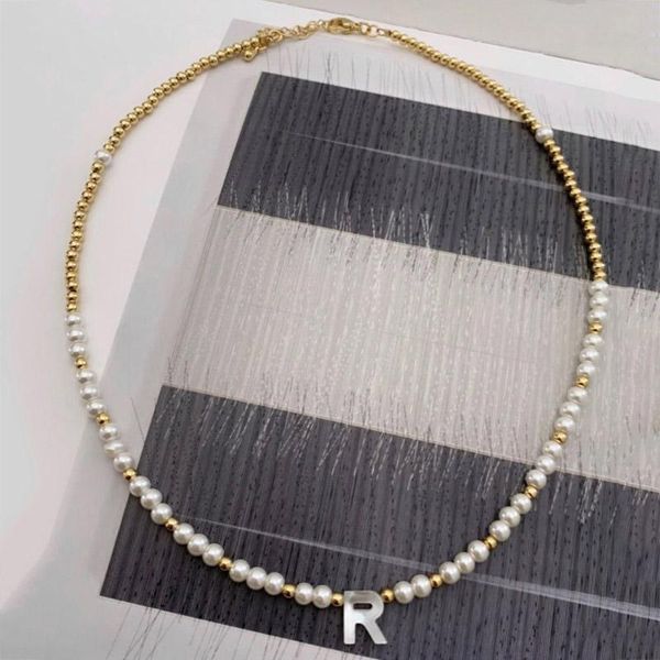 pendant necklaces 26 letter necklace handmade golden beads freshwater pearl mix and match adjustable neck accessories gift for friend, Silver
pendant necklaces 26 letter necklace handmade golden beads freshwater pearl mix and match adjustable neck accessories gift for friend, Silver