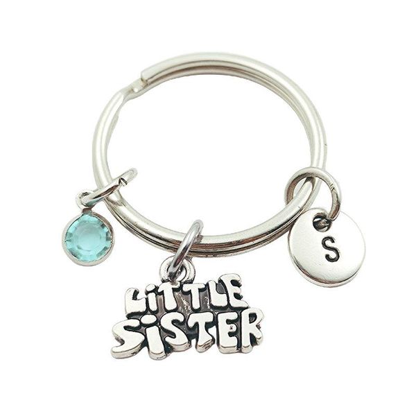 keychains little sister initial letter birthstone keyring creative fashion jewelry women gifts accessories pendant, Silver
keychains little sister initial letter birthstone keyring creative fashion jewelry women gifts accessories pendant, Silver