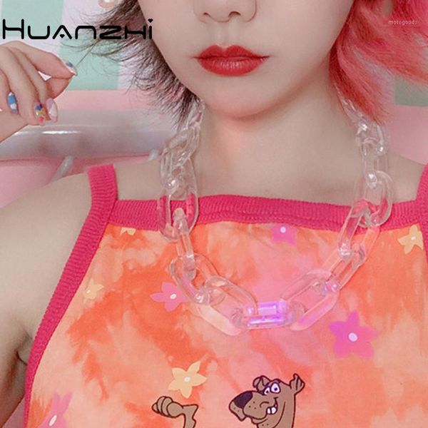 huanzhi 2020 new hip hop trendy transparent acrylic hollow choker clavicle chain couple necklace for women men party jewelry1, Golden;silver
huanzhi 2020 new hip hop trendy transparent acrylic hollow choker clavicle chain couple necklace for women men party jewelry1, Golden;silver