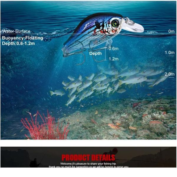 52mm/8.5g artificial bait 10 colors floating fishing lure plastic colorful 3d bionic luya plastic h bbyfqx
52mm/8.5g artificial bait 10 colors floating fishing lure plastic colorful 3d bionic luya plastic h bbyfqx