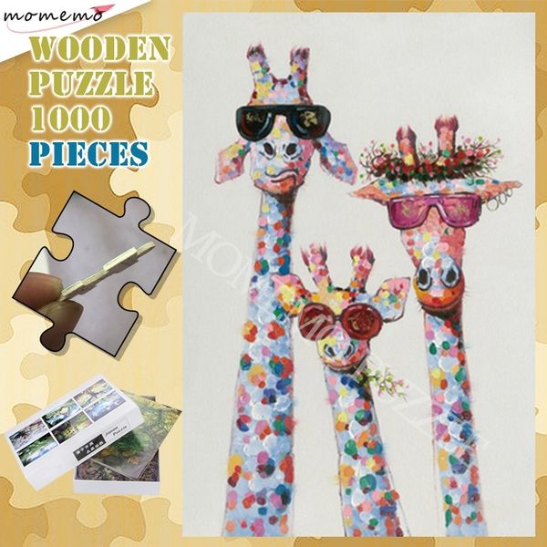 fashion animal puzzle toys 300 500 1000 pieces wooden jigsaw puzzles for adults the giraffe family puzzle games assembling toy y200421
fashion animal puzzle toys 300 500 1000 pieces wooden jigsaw puzzles for adults the giraffe family puzzle games assembling toy y200421