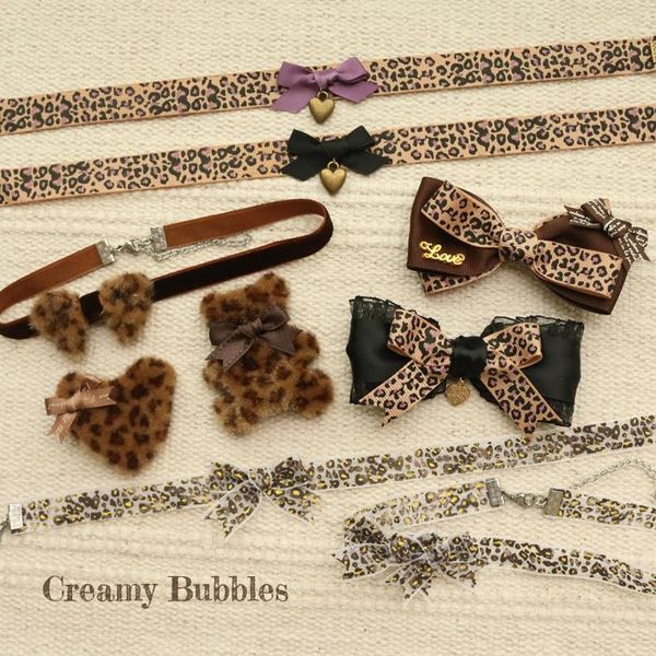chokers original leopard-print tabby bow bear handmade necklace collar hairpin, Golden;silver
chokers original leopard-print tabby bow bear handmade necklace collar hairpin, Golden;silver