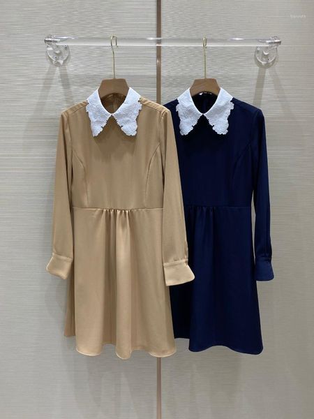 2021 new ladies fashion long sleeve lapel embroidered color block dress 12021, Black;gray
2021 new ladies fashion long sleeve lapel embroidered color block dress 12021, Black;gray