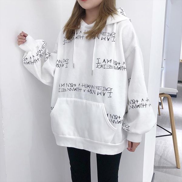 осень и зимняя корейская буква печать harajuku ulzzang dropshipping мода свободная одежда панк женщины с капюшоном винтажная толстовка, Black
осень и зимняя корейская буква печать harajuku ulzzang dropshipping мода свободная одежда панк женщины с капюшоном винтажная толстовка, Black