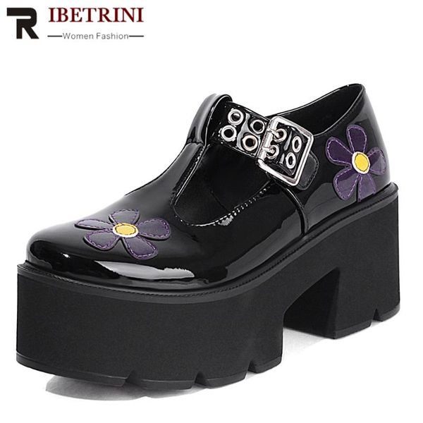 sandals ribetrini the big size 43 women shoes solid buckle platform round toe leisure fashion punk, Black
sandals ribetrini the big size 43 women shoes solid buckle platform round toe leisure fashion punk, Black