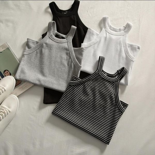 basic solid t shirts women slim halter neck off shoulder camisole tees summer female tanks sleeveless, White
basic solid t shirts women slim halter neck off shoulder camisole tees summer female tanks sleeveless, White