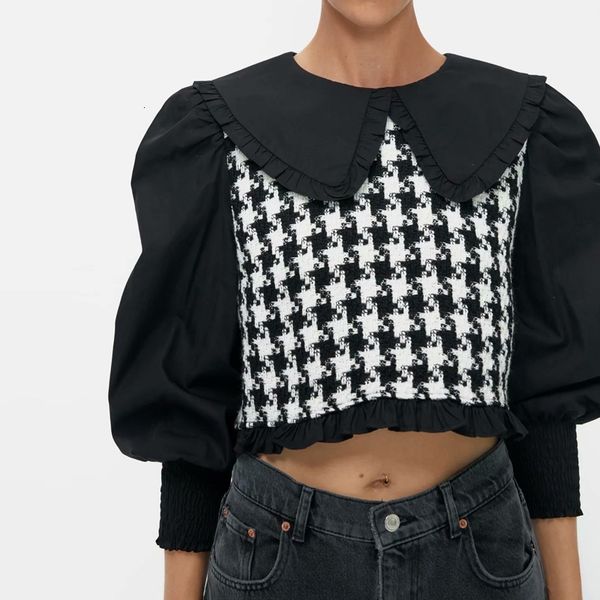 2021 new autumn winter women sweaters plaid patchwork pullovers warm long sleeve vintage lady sweater bsgu, Black;white
2021 new autumn winter women sweaters plaid patchwork pullovers warm long sleeve vintage lady sweater bsgu, Black;white