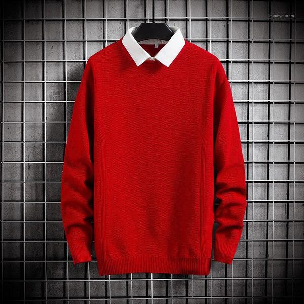 moneymorem men's sweaters fit knitted mens fake two-piece solid pullover sweater shirt pull up long sleeve jumper autumn male pullovers, White;black
moneymorem men's sweaters fit knitted mens fake two-piece solid pullover sweater shirt pull up long sleeve jumper autumn male pullovers, White;black