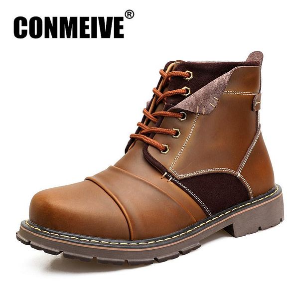 casual man boots round toe fashion winter shoes men comfortable lace-up work shoes ankle strap boots size 38-45, Black
casual man boots round toe fashion winter shoes men comfortable lace-up work shoes ankle strap boots size 38-45, Black