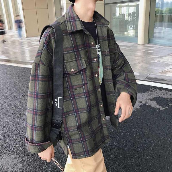 autumn men's new fashion cotton temperament casual personality youth wild long-sleeved loose lattice square collar shirt1, White;black
autumn men's new fashion cotton temperament casual personality youth wild long-sleeved loose lattice square collar shirt1, White;black