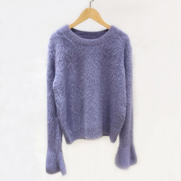 women's sweaters winter women's mink cashmere jumper sweater o-neck trumpet sleeve knitted pullovers keep warm wsr7441, White;black
women's sweaters winter women's mink cashmere jumper sweater o-neck trumpet sleeve knitted pullovers keep warm wsr7441, White;black