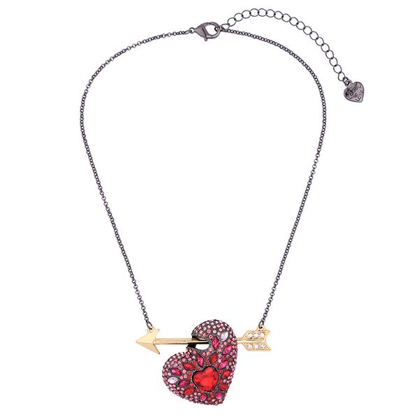 necklace female style personality versatile jewelry one arrow through the heart lady temperament diamond alloy accessories, Silver
necklace female style personality versatile jewelry one arrow through the heart lady temperament diamond alloy accessories, Silver