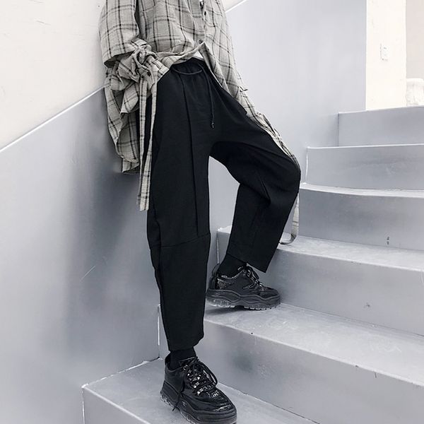 m-6xlearly autumn custom large size imitation linen tie harlan nine tide brand men's solid color lazy wind carrot pants ., Black
m-6xlearly autumn custom large size imitation linen tie harlan nine tide brand men's solid color lazy wind carrot pants ., Black