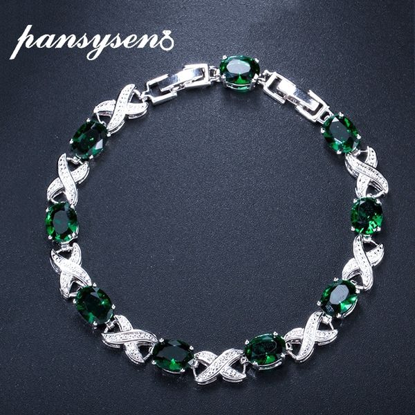 pansysen women party charm braclets real silver 925 jewelry emerald sapphire amethyst bracelet female wholesale anniversary gift 1028, Black
pansysen women party charm braclets real silver 925 jewelry emerald sapphire amethyst bracelet female wholesale anniversary gift 1028, Black