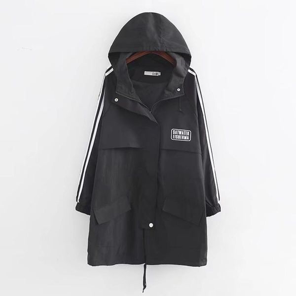 oversized women's 2021 spring new loose waist mid-length printed hooded windbreaker jacket women, Tan;black
oversized women's 2021 spring new loose waist mid-length printed hooded windbreaker jacket women, Tan;black