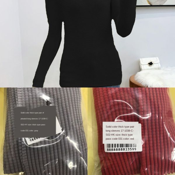 miyake pleated women's high elasticity autumn winter 2020 solid color versatile high collar long sleeve t- coat t-shirt bottoming sh, White
miyake pleated women's high elasticity autumn winter 2020 solid color versatile high collar long sleeve t- coat t-shirt bottoming sh, White