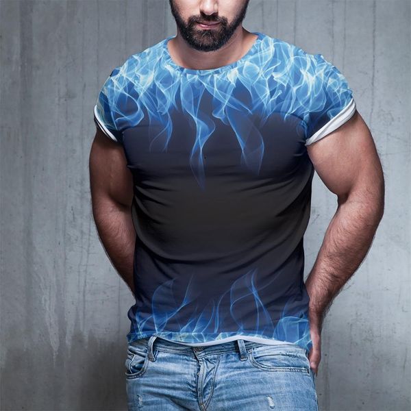 3d flame printing (available in seven colors) summer breathable men's tee t-shirt fashionable new large size t-shirt, White;black
3d flame printing (available in seven colors) summer breathable men's tee t-shirt fashionable new large size t-shirt, White;black