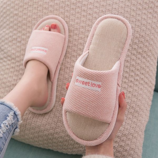 women autumn and winter house hemp slippers female comfortable cotton shoes ladies casual shoes warm slides for women, Black
women autumn and winter house hemp slippers female comfortable cotton shoes ladies casual shoes warm slides for women, Black