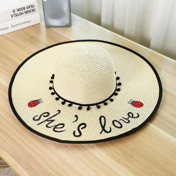 summer large brim sun hats for women fashion tassel letter embroidery straw hat folded floppy hat bohemia beach cap, Blue;gray
summer large brim sun hats for women fashion tassel letter embroidery straw hat folded floppy hat bohemia beach cap, Blue;gray