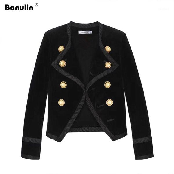 women's jackets banulin runway women notched collar short jacket coat 2021 autumn winter double breasted suit female velvet black slim, Black;brown
women's jackets banulin runway women notched collar short jacket coat 2021 autumn winter double breasted suit female velvet black slim, Black;brown