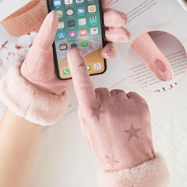 five fingers gloves women winter outdoor thick mittens faux fur cashmere warmer leather plush velvet full finger touch screen driving, Blue;gray
five fingers gloves women winter outdoor thick mittens faux fur cashmere warmer leather plush velvet full finger touch screen driving, Blue;gray