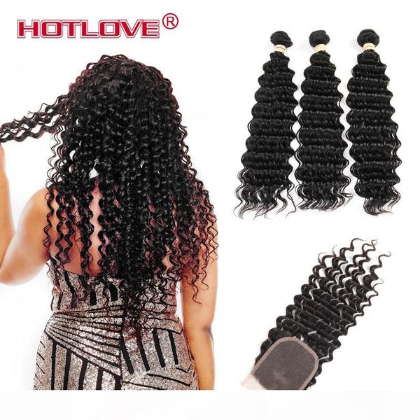 indian virgin hair deep wave 3 bundles with closure 100% human hair extensions 3 pcs weft & 1 pc closure with baby hair ove, Black;brown
indian virgin hair deep wave 3 bundles with closure 100% human hair extensions 3 pcs weft & 1 pc closure with baby hair ove, Black;brown