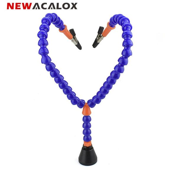 newacalox 2pcs flexible arms magnet base solder iron holder soldering station for pcb fixture helping hands repair welding tool
newacalox 2pcs flexible arms magnet base solder iron holder soldering station for pcb fixture helping hands repair welding tool