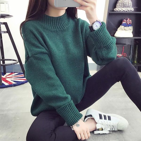 2020 new warm winter women sweaters fashion solid color long sleeve pull femme loose knitted sweaters female clothes jumper 1, White;black
2020 new warm winter women sweaters fashion solid color long sleeve pull femme loose knitted sweaters female clothes jumper 1, White;black
