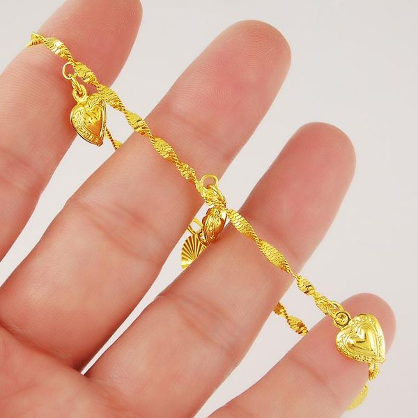24k gold plating water-wave chain bracelet for men luxury women yellow gold color bracelet fashion filled jewelry gift, Golden;silver
24k gold plating water-wave chain bracelet for men luxury women yellow gold color bracelet fashion filled jewelry gift, Golden;silver