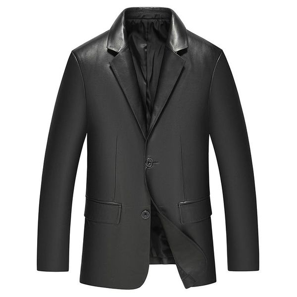 men's leather & faux men genuine jacket real sheepskin suit casual black pockets 2021 autumn for man 20801
men's leather & faux men genuine jacket real sheepskin suit casual black pockets 2021 autumn for man 20801