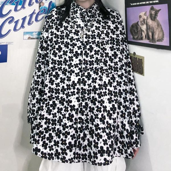 women's blouses & shirts harajuku daisy print shirt women commuter style vintage loose long sleeve blouse autumn plus size man, White
women's blouses & shirts harajuku daisy print shirt women commuter style vintage loose long sleeve blouse autumn plus size man, White