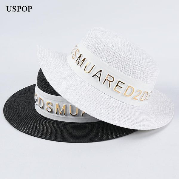 wide brim hats uspop summer sun hat letter flat women straw beach protection shade1, Blue;gray
wide brim hats uspop summer sun hat letter flat women straw beach protection shade1, Blue;gray