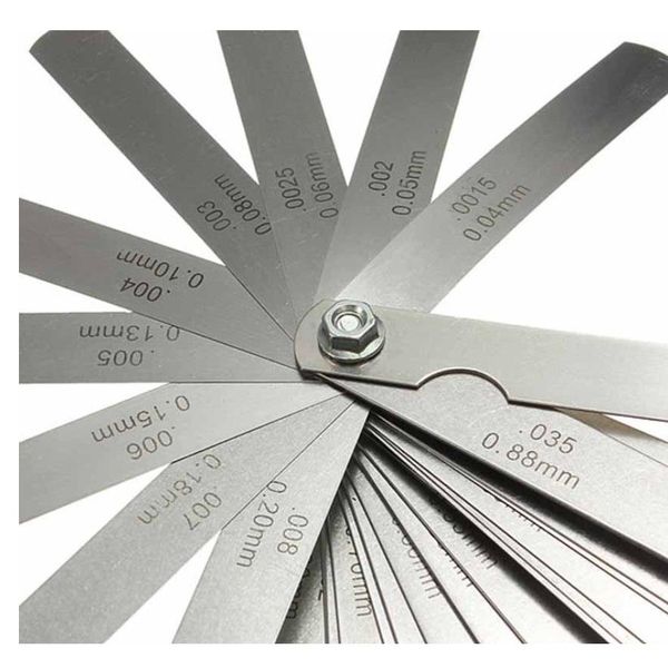 32 blades combination measuring tool feeler gauge metric / imperial gapped filler 0.04-0. sqcglo sports2010
32 blades combination measuring tool feeler gauge metric / imperial gapped filler 0.04-0. sqcglo sports2010