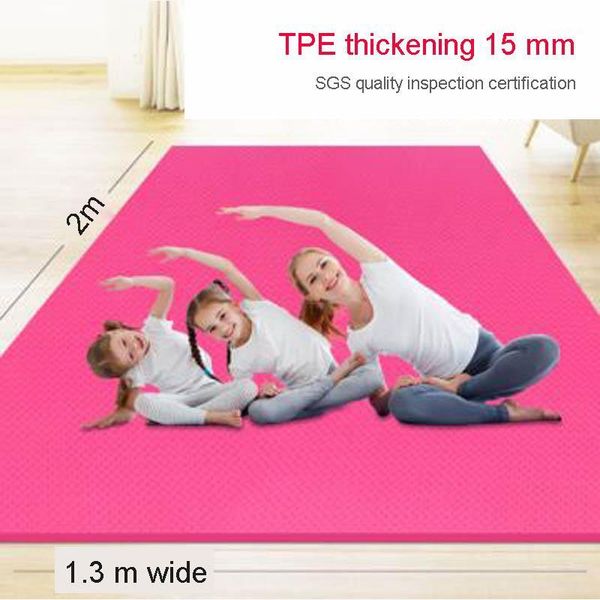 yoga mats 2 meters 1.3 double mat tpe non-slip oversized 15mm thickened widened and lengthened children dance blanket1
yoga mats 2 meters 1.3 double mat tpe non-slip oversized 15mm thickened widened and lengthened children dance blanket1