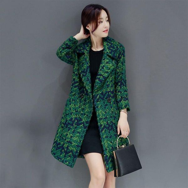 women's wool & blends autumn winter women fashion loose middle long jacket female plus size 3xl plaid warm thicken woolen coat overcoat, Black
women's wool & blends autumn winter women fashion loose middle long jacket female plus size 3xl plaid warm thicken woolen coat overcoat, Black