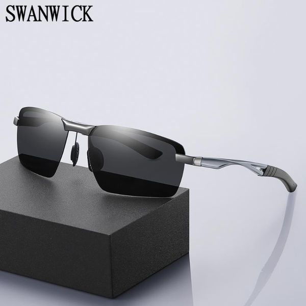 sunglasses swanwick driving polarized men aluminum magnesium half frame rectangle sun glasses rimless male blue fishing outdoor, White;black
sunglasses swanwick driving polarized men aluminum magnesium half frame rectangle sun glasses rimless male blue fishing outdoor, White;black