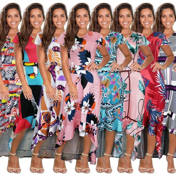 casual dresses summer recreational printing dress fashionable multi-color short-sleeved dress1, Black;gray
casual dresses summer recreational printing dress fashionable multi-color short-sleeved dress1, Black;gray