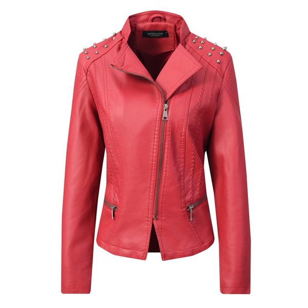 women's leather & faux drop fashion clothes elegant lady spring autumn pu soft jacket slim streetwear motorcycle zipper outerwear, Black
women's leather & faux drop fashion clothes elegant lady spring autumn pu soft jacket slim streetwear motorcycle zipper outerwear, Black