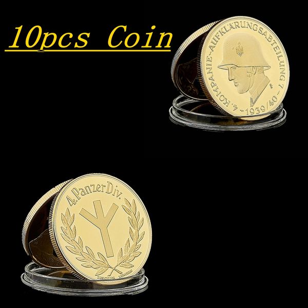 10pcs military craft soldier kompanie aufklarungsabteilung 4 panzerdiv challenge gold plated coin commemorative coin
10pcs military craft soldier kompanie aufklarungsabteilung 4 panzerdiv challenge gold plated coin commemorative coin
