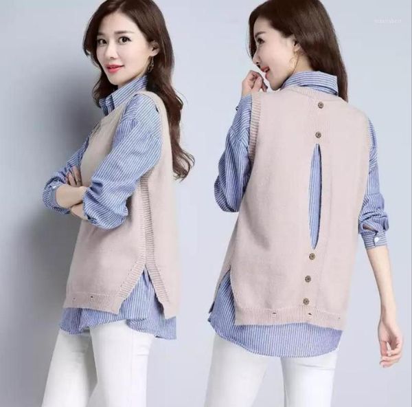 2020 new student sweater vest korean loose sleeveless sweater1, Black;white
2020 new student sweater vest korean loose sleeveless sweater1, Black;white