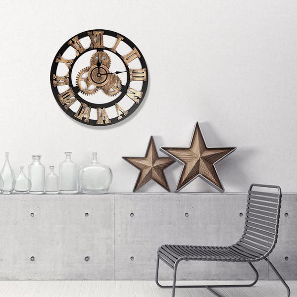new fashion industrial style vintage horloge clock european steampunk gear vintage wooden wall home decoration time watch1
new fashion industrial style vintage horloge clock european steampunk gear vintage wooden wall home decoration time watch1